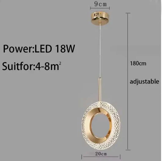 Neutral Light LED Bedside Pendant – Minimalist Design