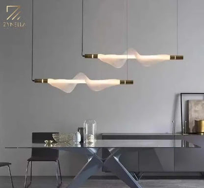Nordic LED Linear Pendant Light – Modern Ceiling Fixture
