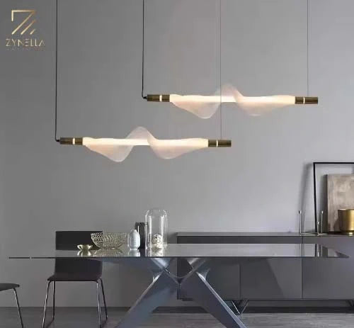Nordic LED Linear Pendant Light – Modern Ceiling Fixture