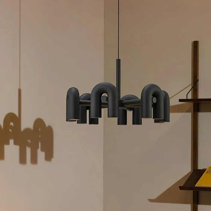 Nordic U-shaped LED chandelier