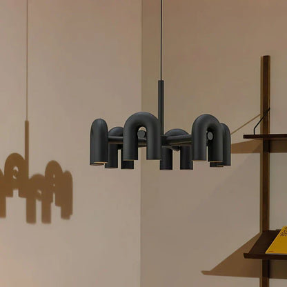 Nordic U-shaped LED chandelier
