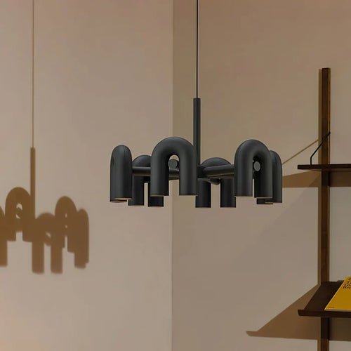 Nordic U-shaped LED chandelier