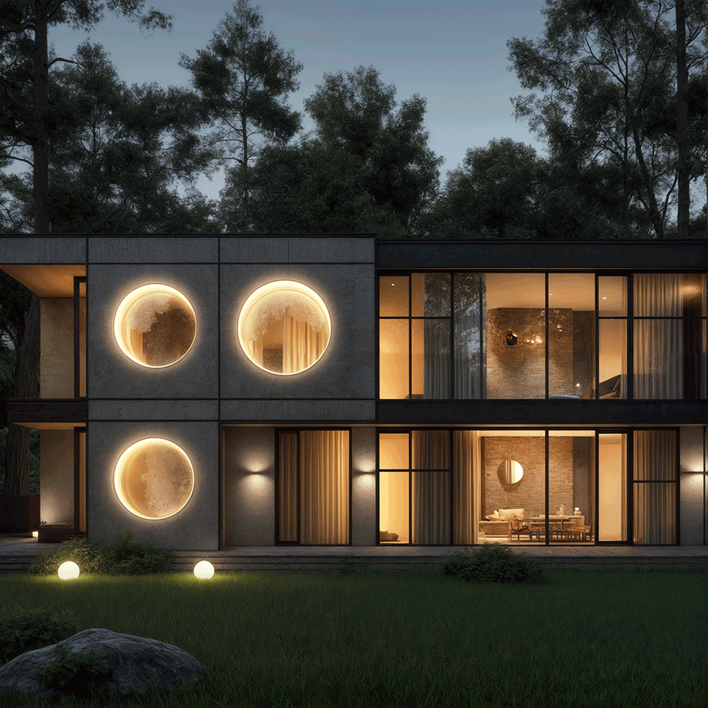 Zynella Eclipse Outdoor Wall Lamp