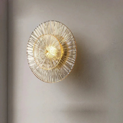Post-modern glass wall sconce for home