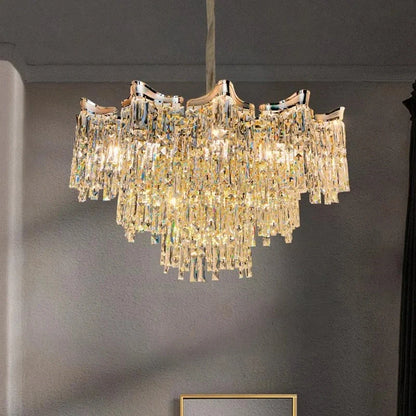 Premium crystal ceiling fixture