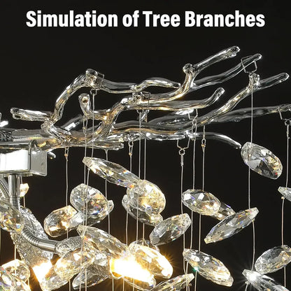 Zynella Chrome Branch Chandelier