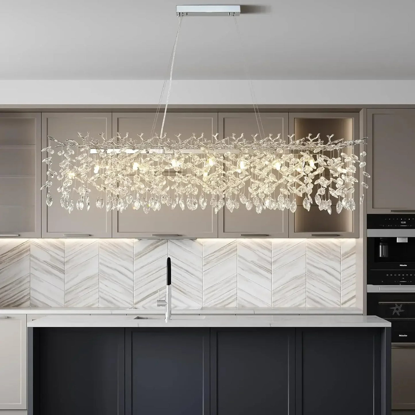 Zynella Chrome Branch Chandelier