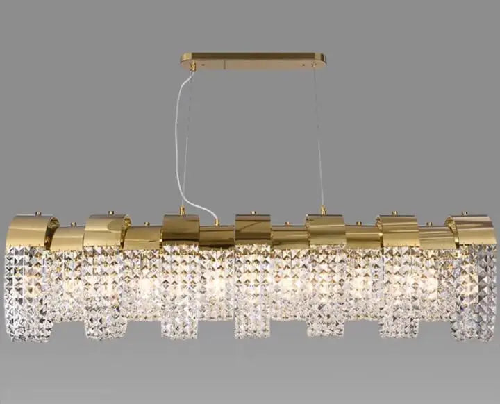Denise Chandelier Modern  Luxury Gold Frame Light Fitting - Zynella