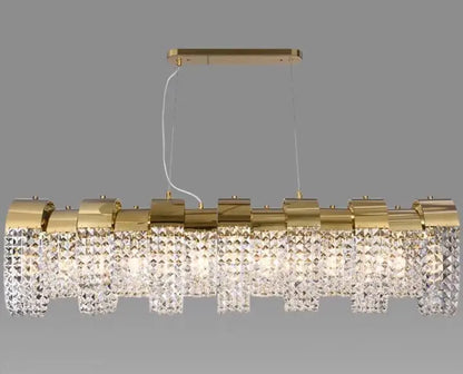 Denise Chandelier Modern  Luxury Gold Frame Light Fitting - Zynella