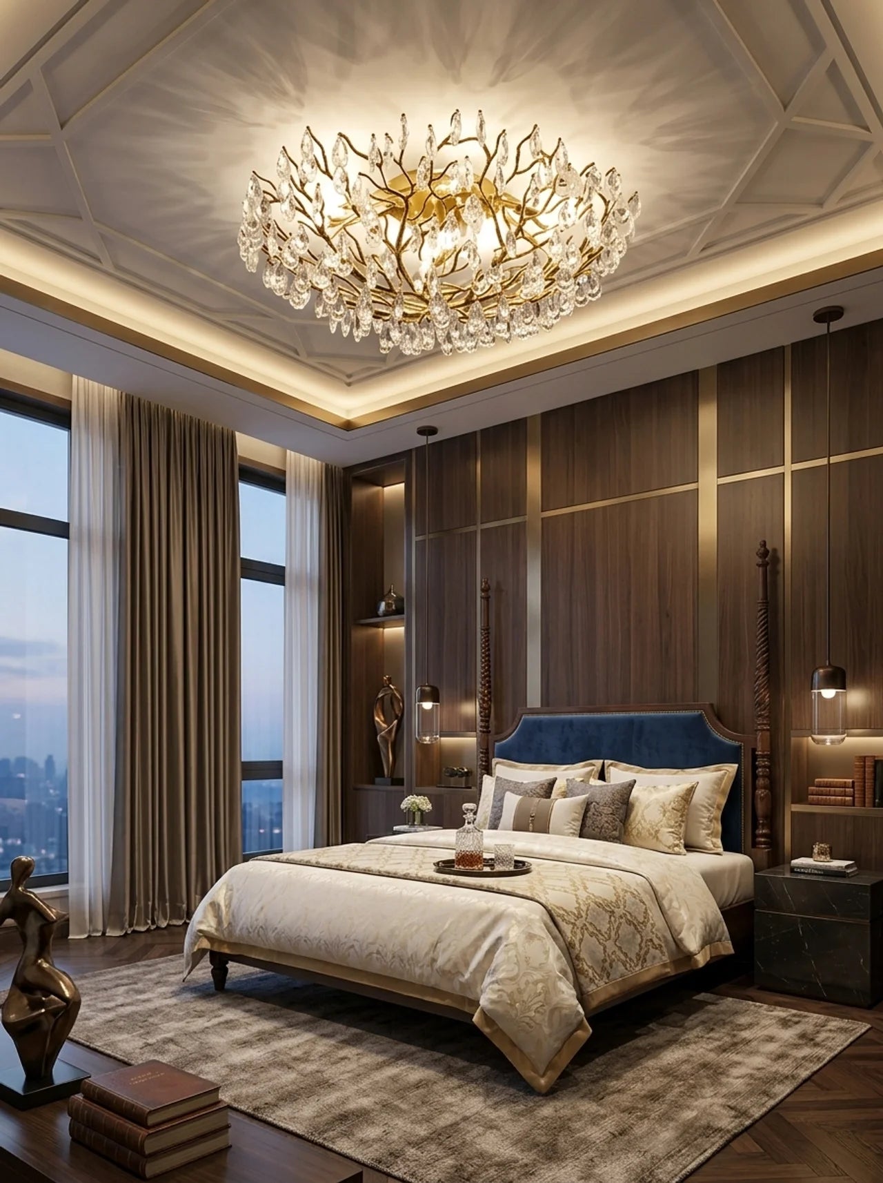 Alara Crystal Ceiling Lamp