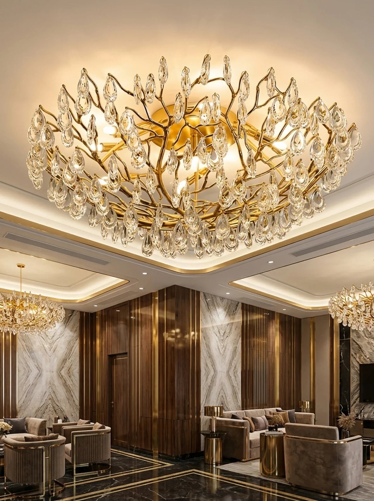 Alara Crystal Ceiling Lamp