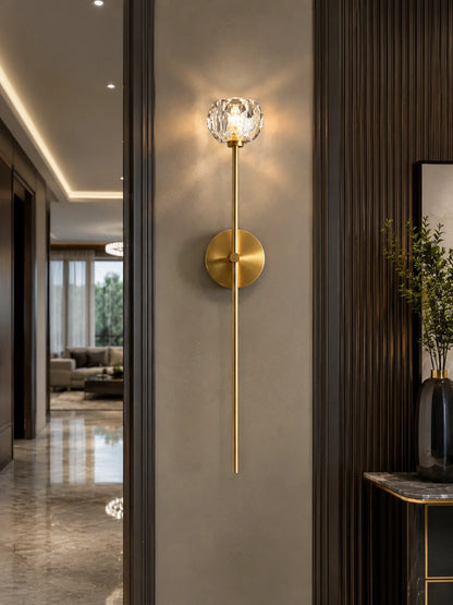 Ebony Crystal Classic Wall Lights