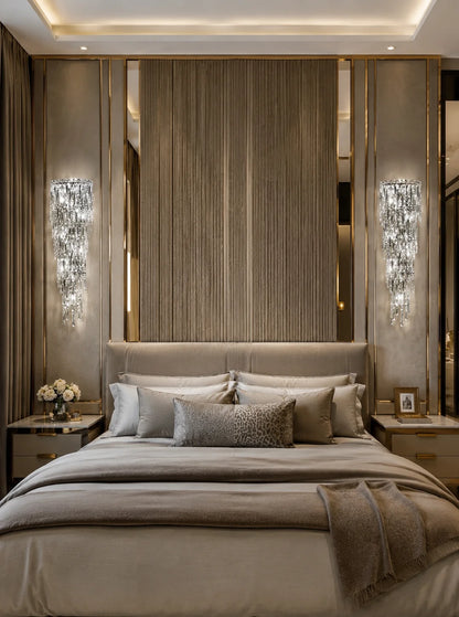 Crystal Rainfall Wall Lamp