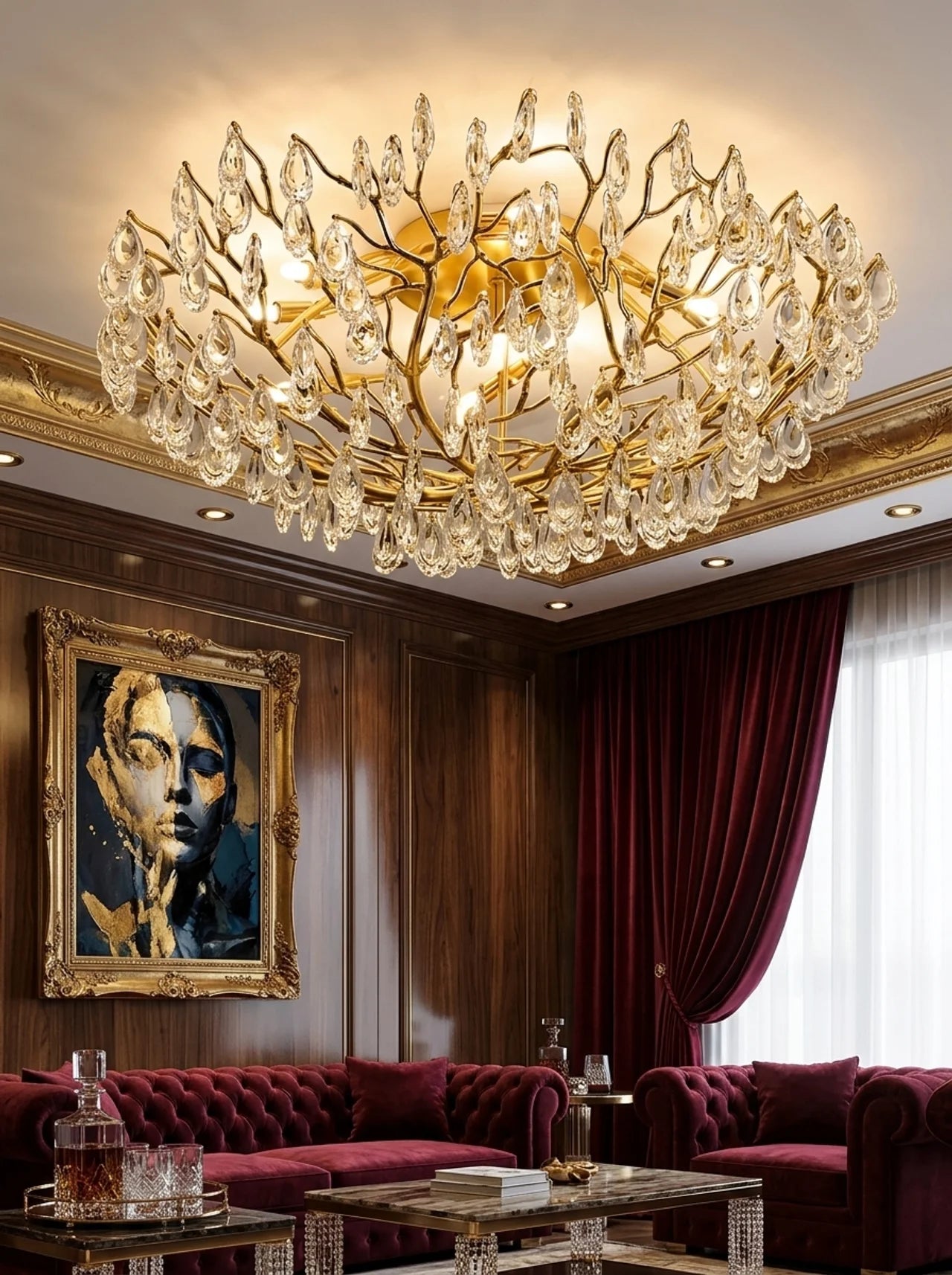 Alara Crystal Ceiling Lamp
