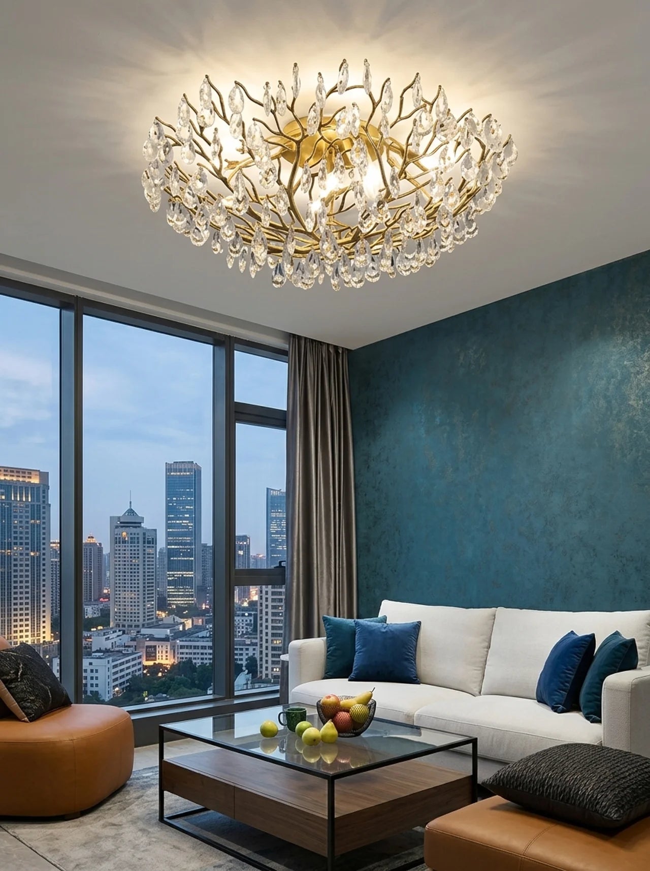 Alara Crystal Ceiling Lamp