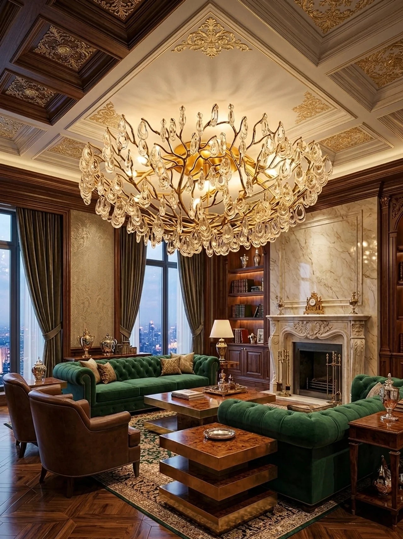 Alara Crystal Ceiling Lamp