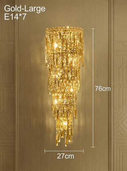Crystal Rainfall Wall Lamp