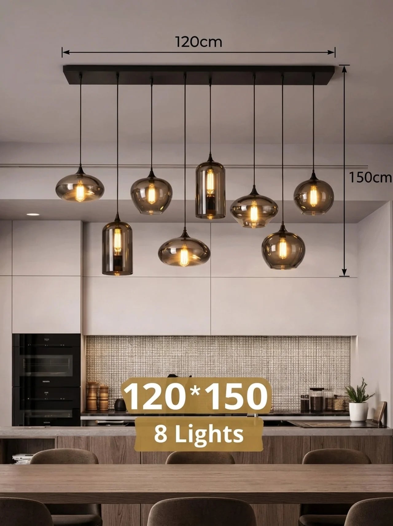 Freya Glass Chandelier