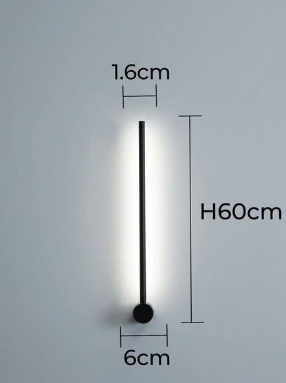 Yohan Pole Wall Lamp – Modern Vintage Brass Tube Light