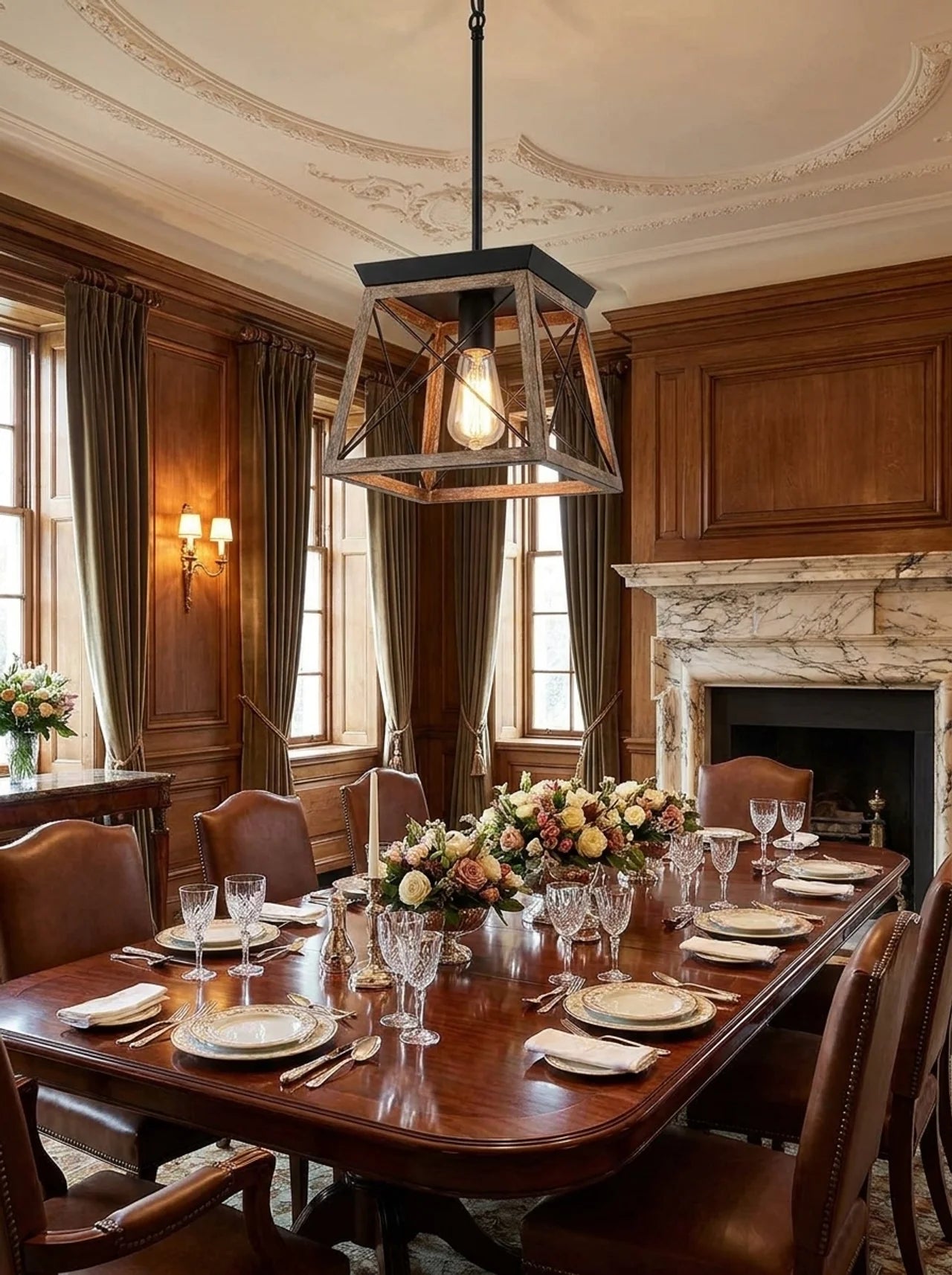 Elaris Mid-Century Crystal Chandelier