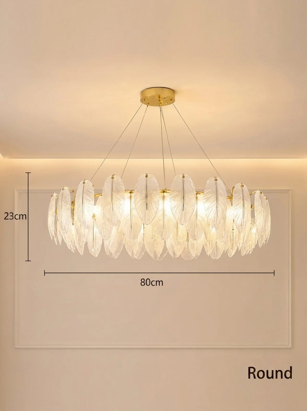 Feather Antique Chandelier