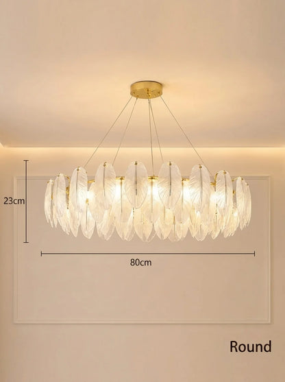 Feather Antique Chandelier
