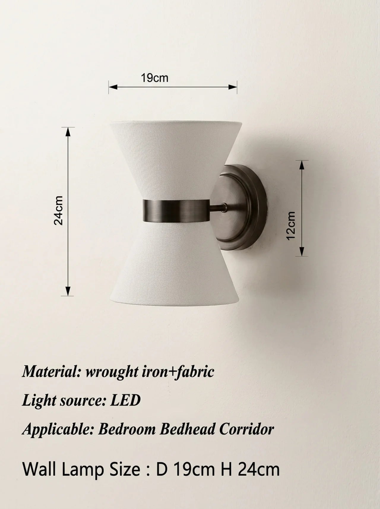 Nara Fabric Wall Lamp