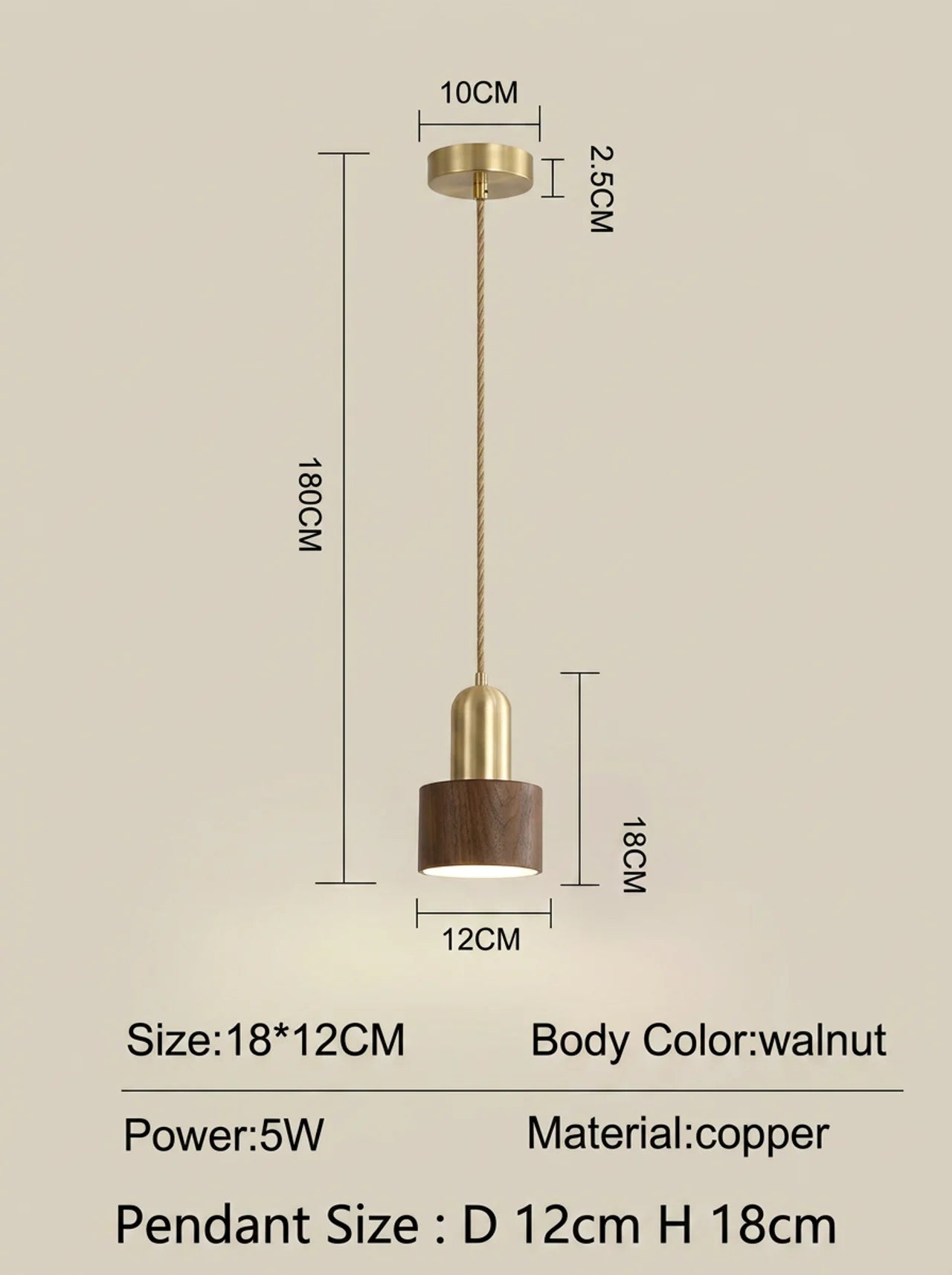 Oakflare Wooden Wall Lamp
