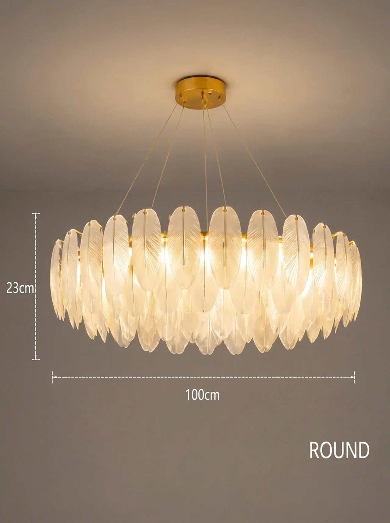 Feather Antique Chandelier