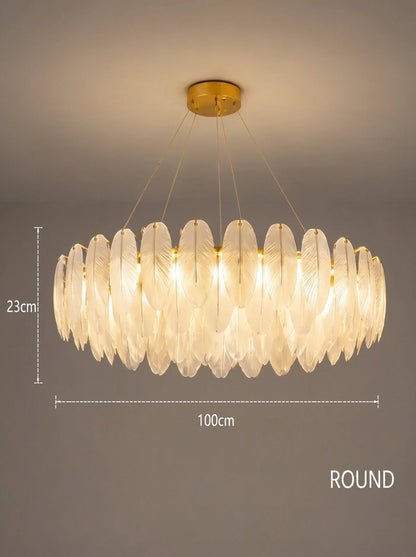 Feather Antique Chandelier