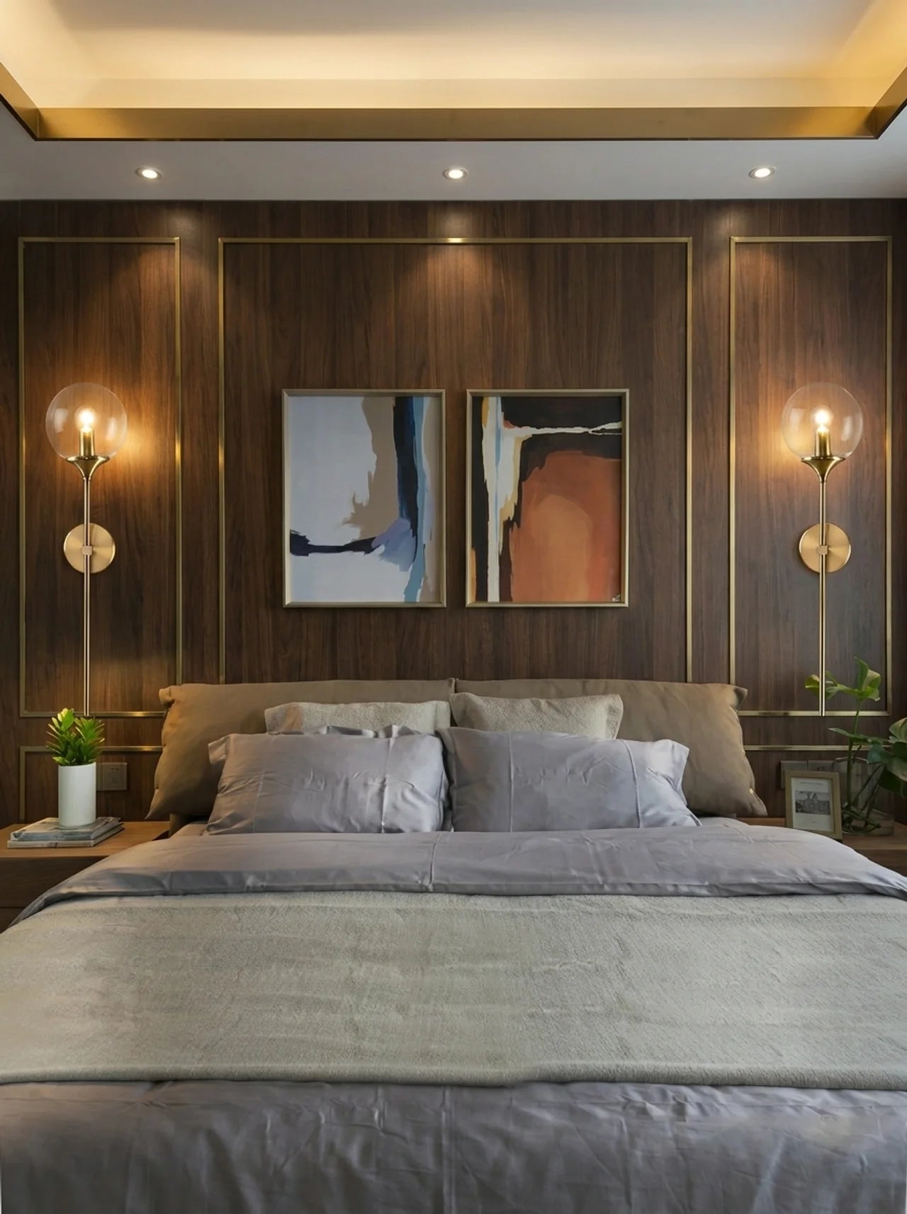 Eclipse Glass Ball Modern Wall Lamp