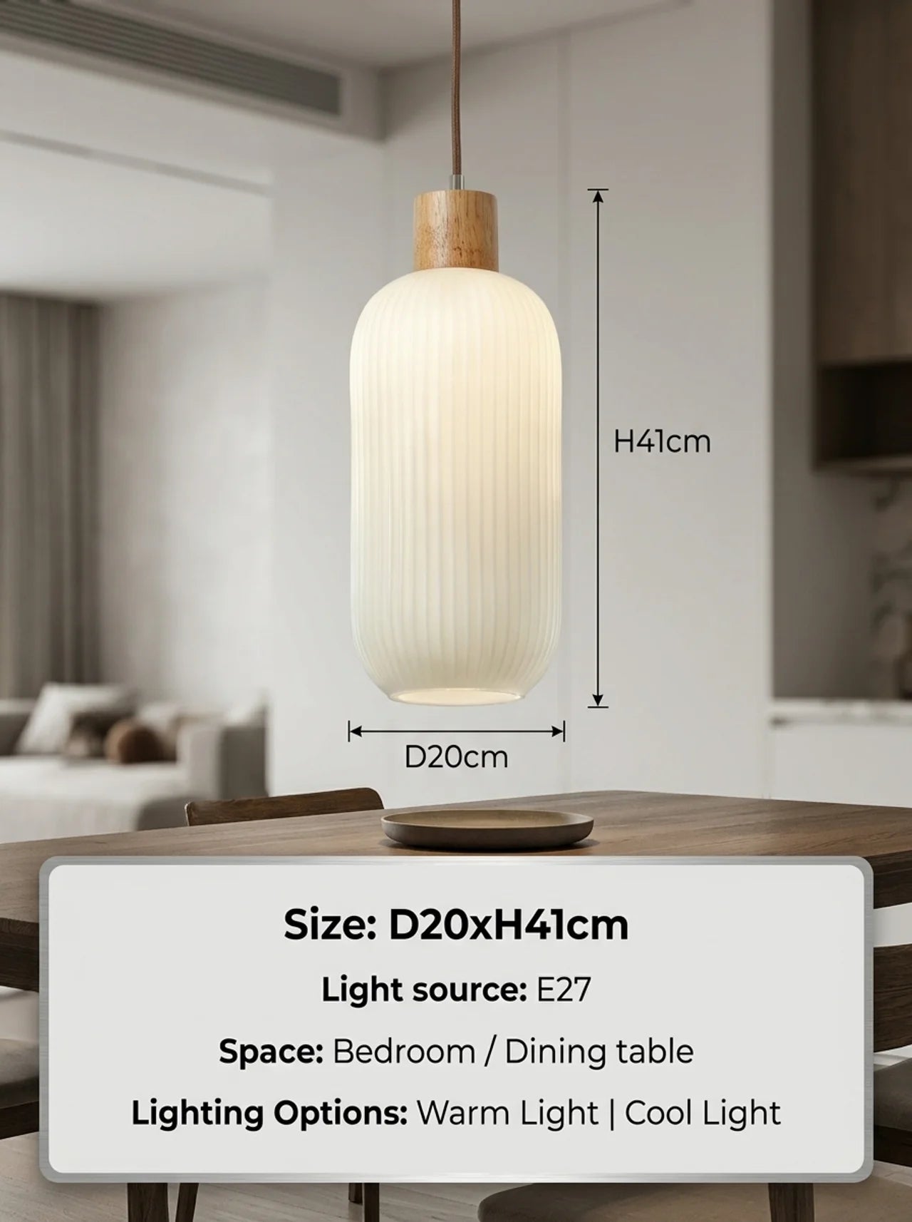 Rosmere Modern Glass Ceiling Light