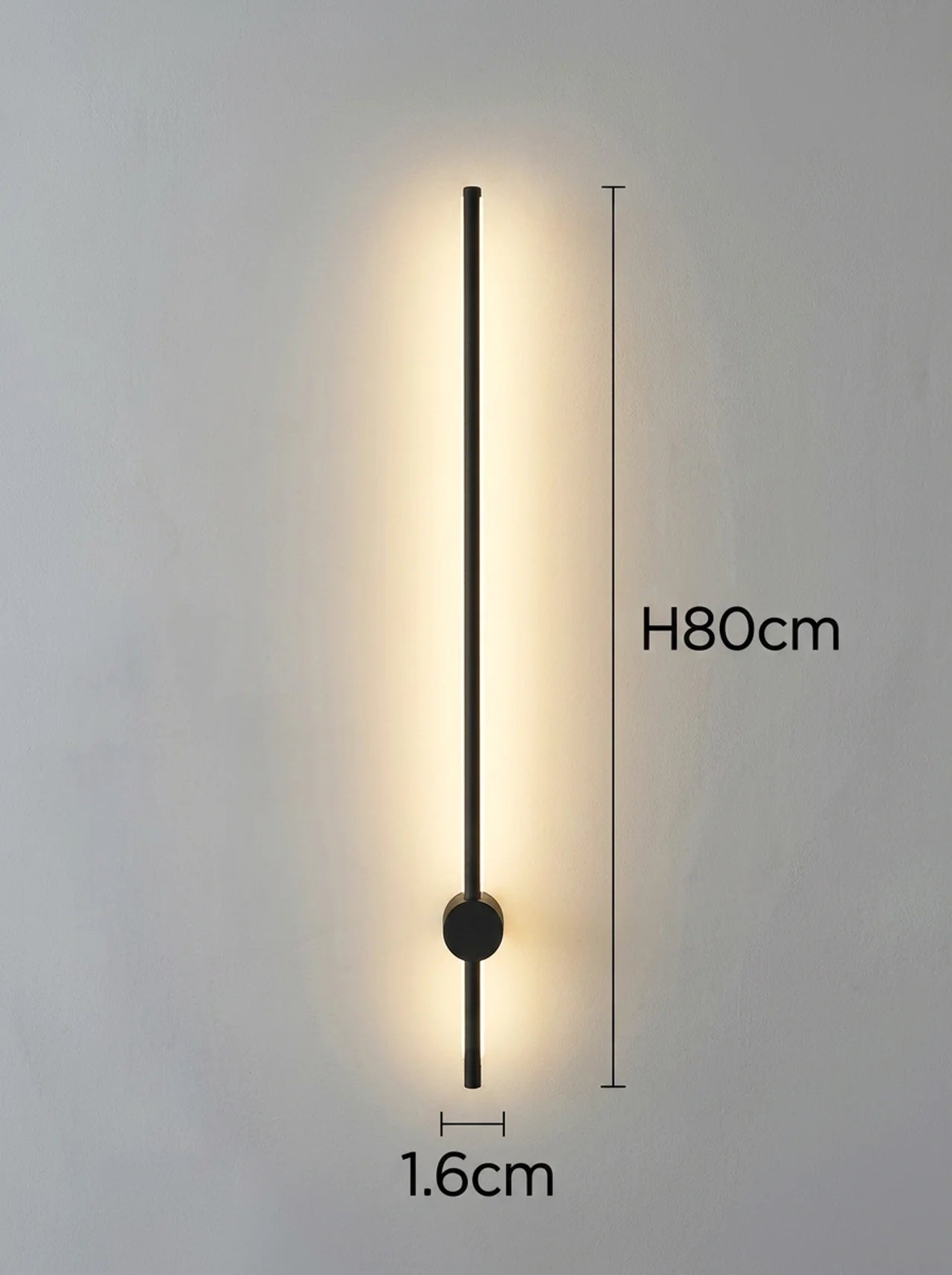 Yohan Pole Wall Lamp – Modern Vintage Brass Tube Light
