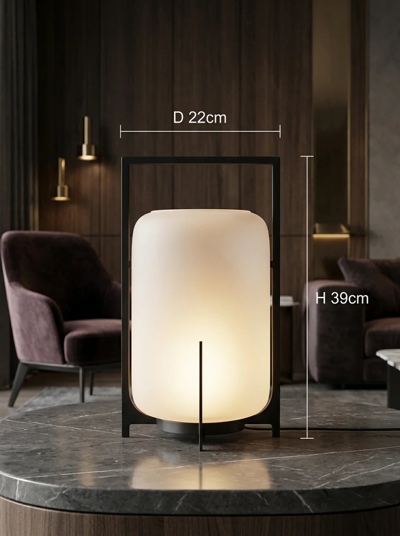 Modern Acrylic Hanging Round Wall Light