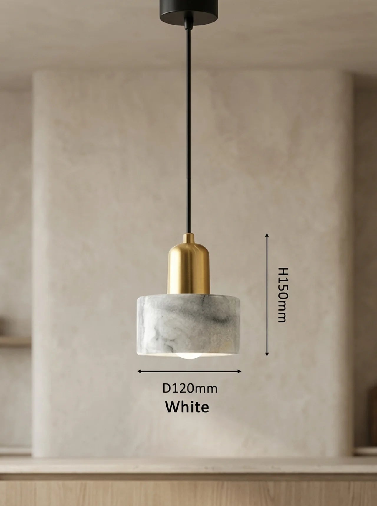 Sophia Marble Pendant