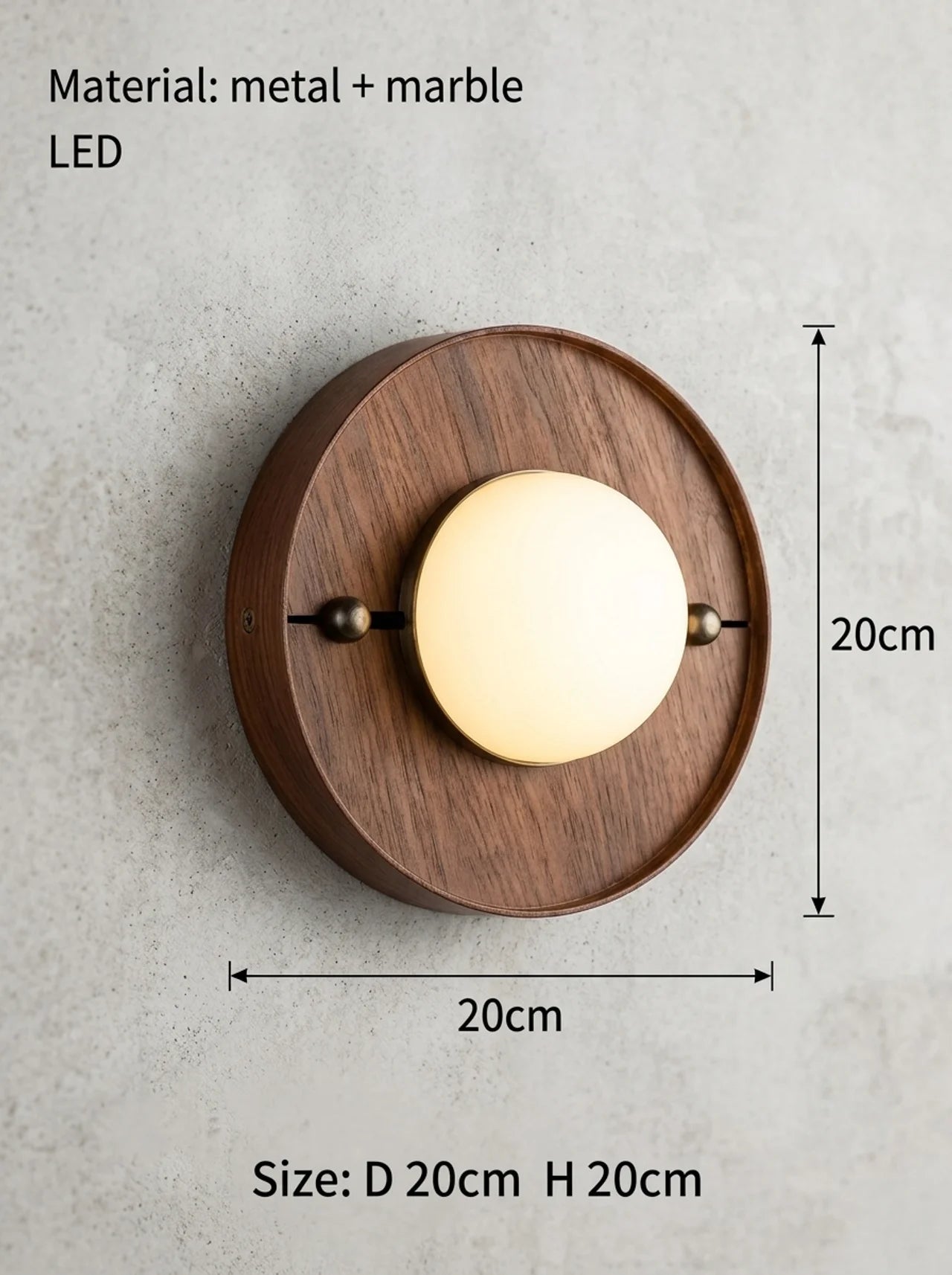 Zynella Crescent Modern Wall Light