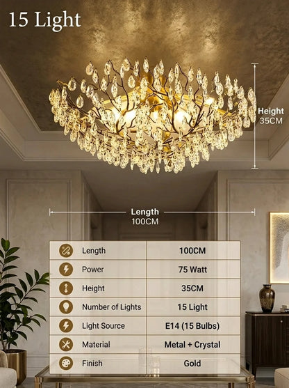Alara Crystal Ceiling Lamp