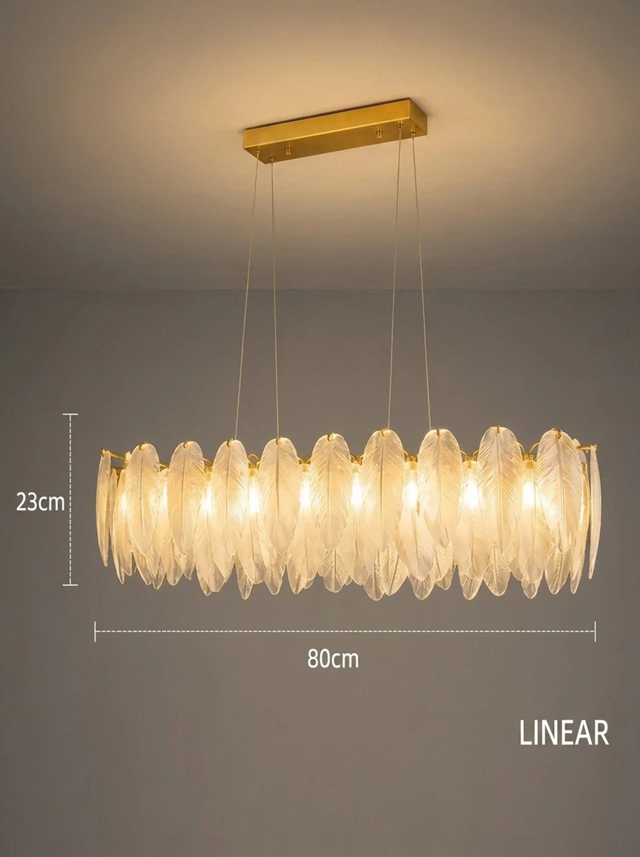 Feather Antique Chandelier