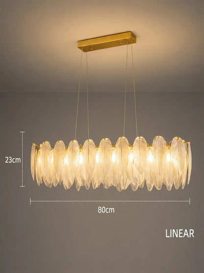 Feather Antique Chandelier