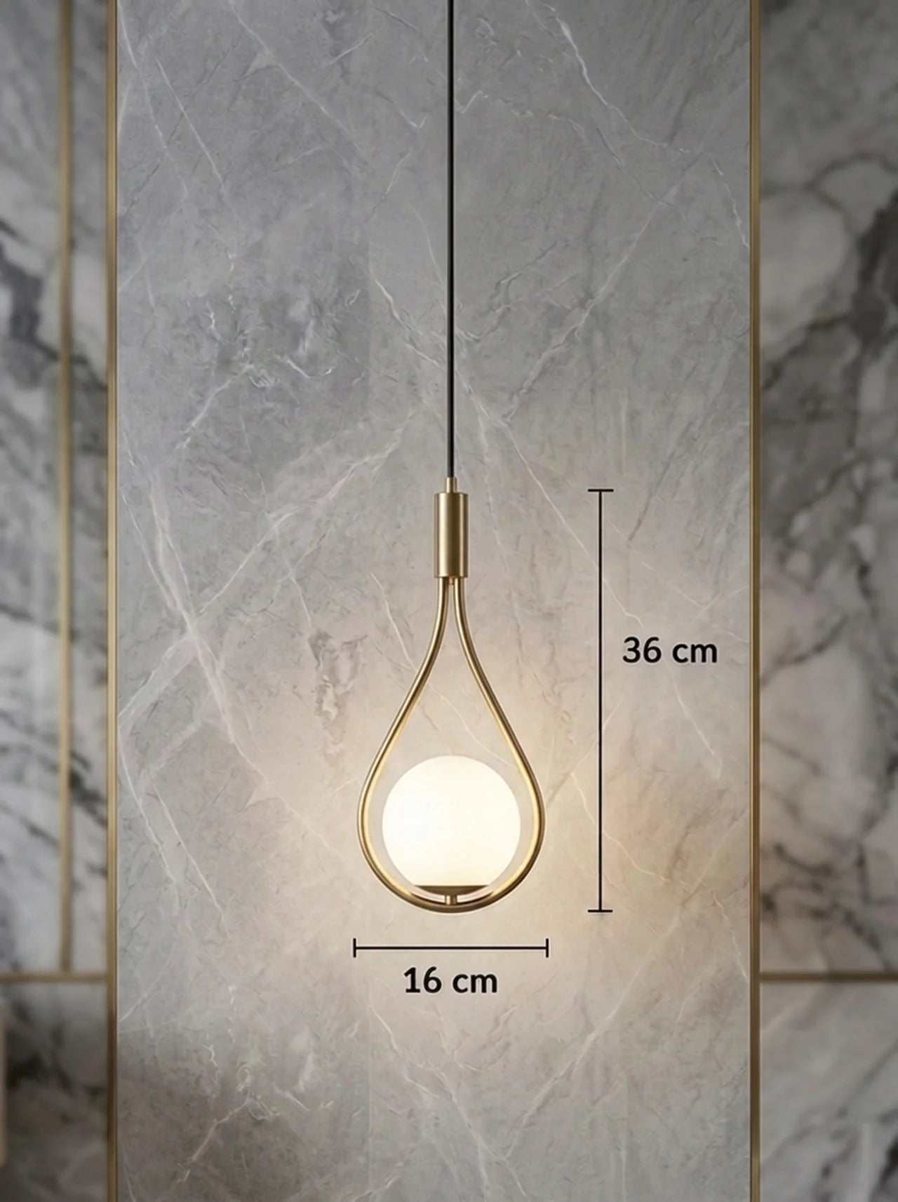 Droplet Antique Pendant