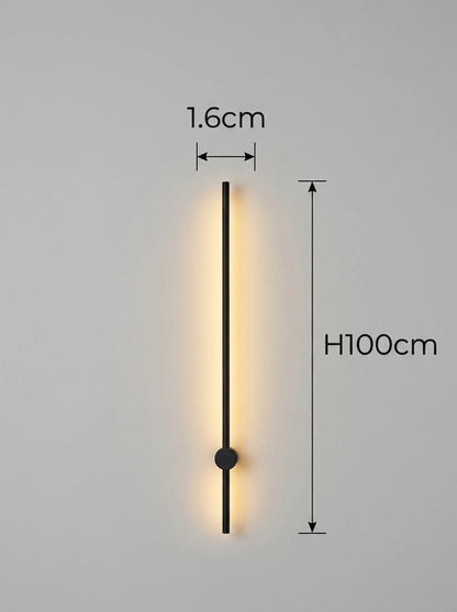 Yohan Pole Wall Lamp – Modern Vintage Brass Tube Light