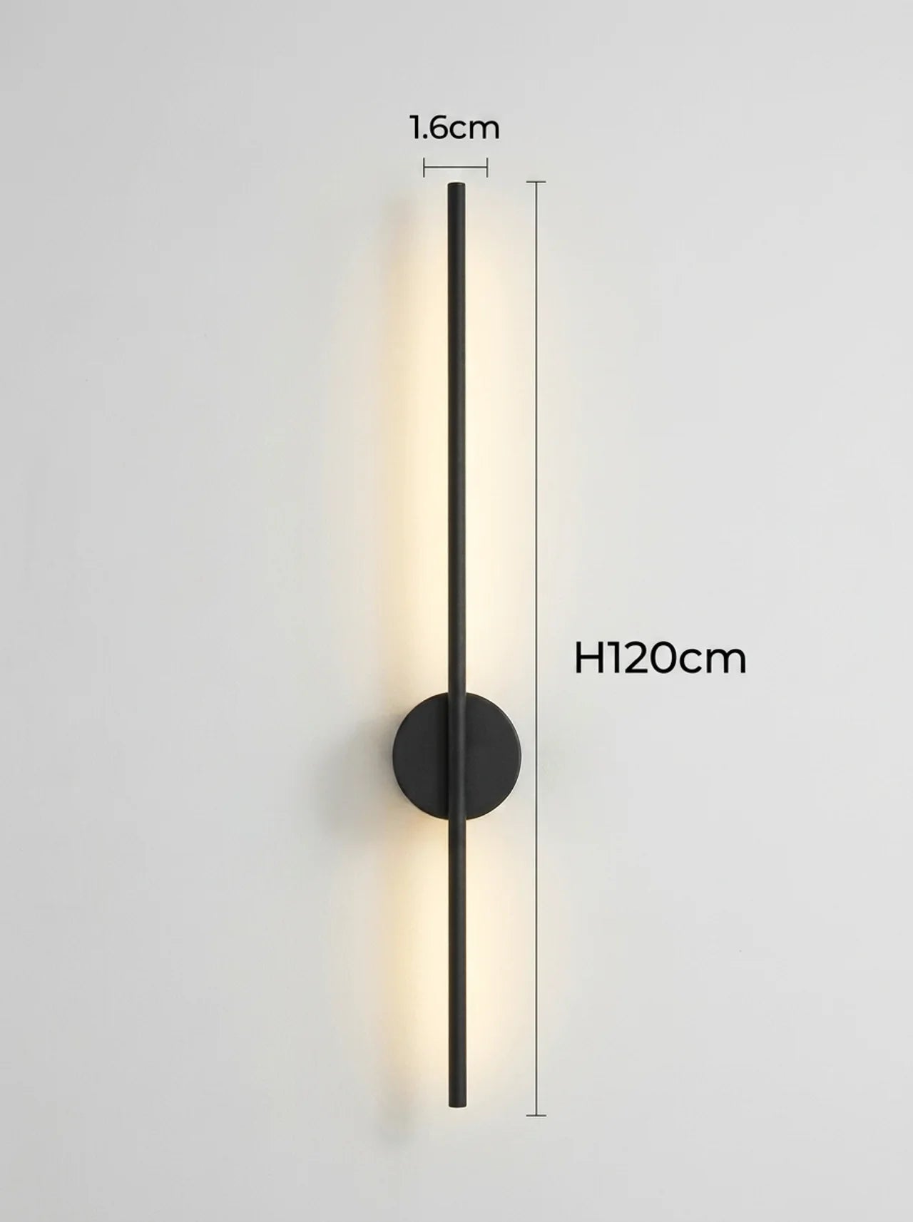 Yohan Pole Wall Lamp – Modern Vintage Brass Tube Light