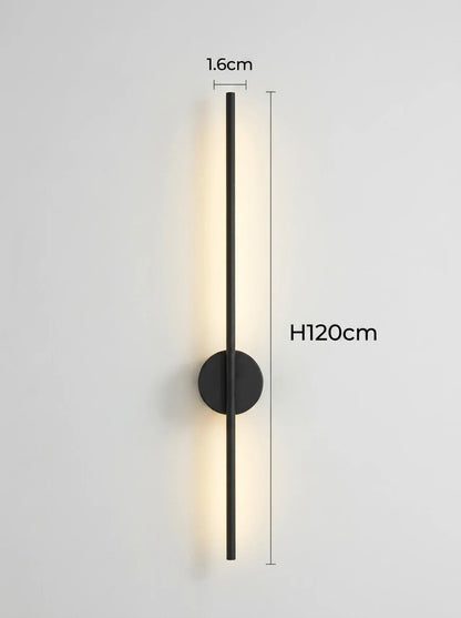 Yohan Pole Wall Lamp – Modern Vintage Brass Tube Light