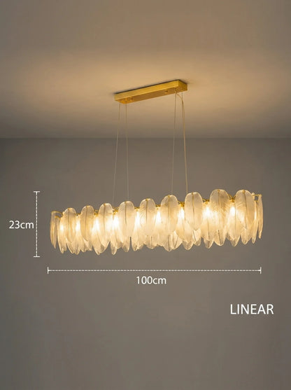 Feather Antique Chandelier