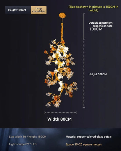 Zynella Willow Branch Modern Crystal Wall Light
