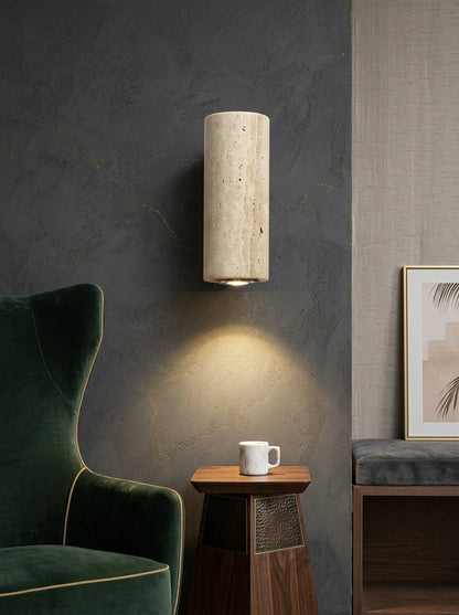 Ebony Travertine Wall Light