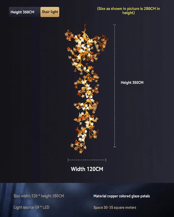 Zynella Willow Branch Modern Crystal Wall Light