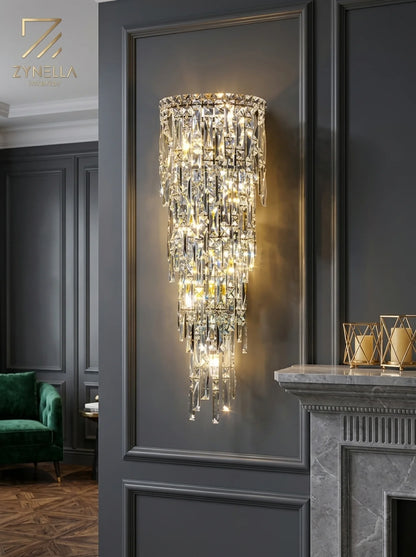 Crystal Rainfall Wall Lamp