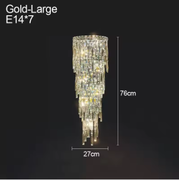 Crystal Rainfall Wall Lamp