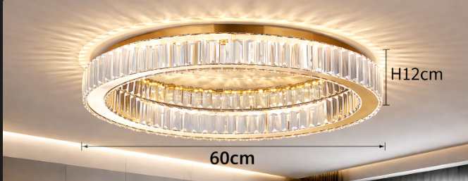 Penelope Modern Gold Ring Chandelier